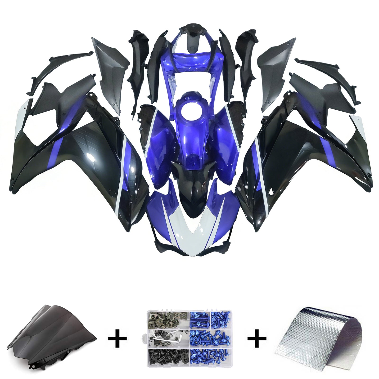 Injection carénage kit carrosserie ABS pour Yamaha YZF-R3 2014-2018 R25 2015-2017
