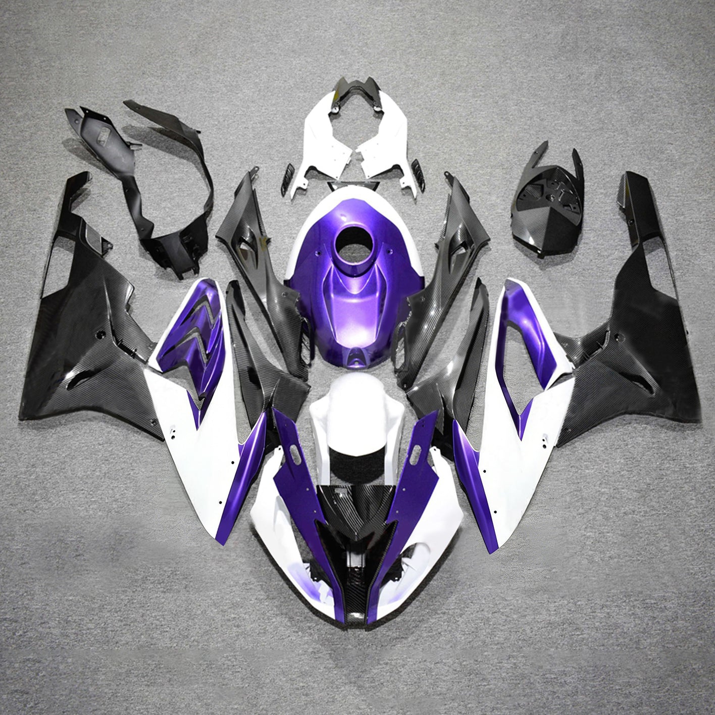 Kit de carénage injecté en plastique ABS pour BMW S1000RR 2017-2018