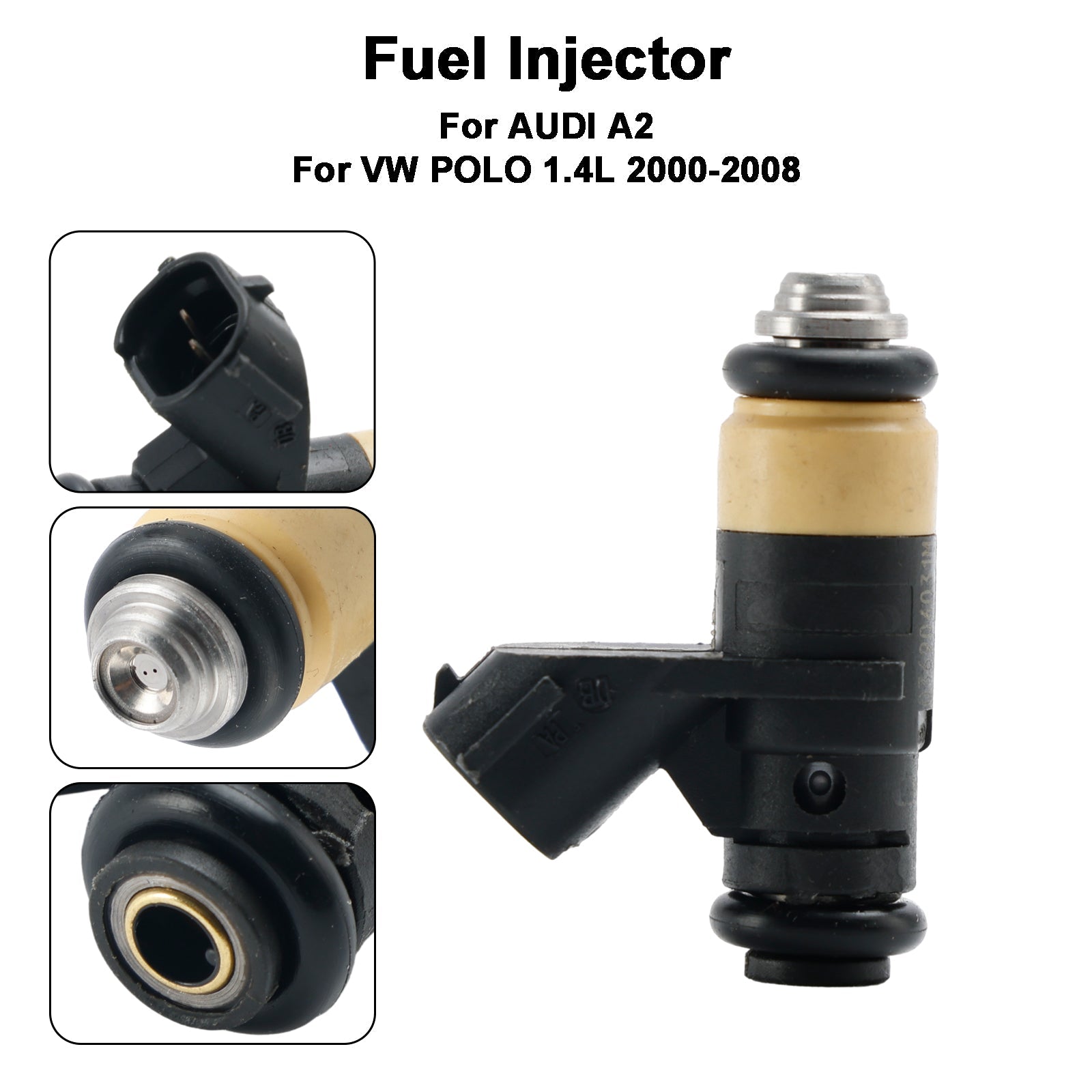 Inyector de combustible de 1 pieza para VW Polo 1.4L 2000-2008 036906031M