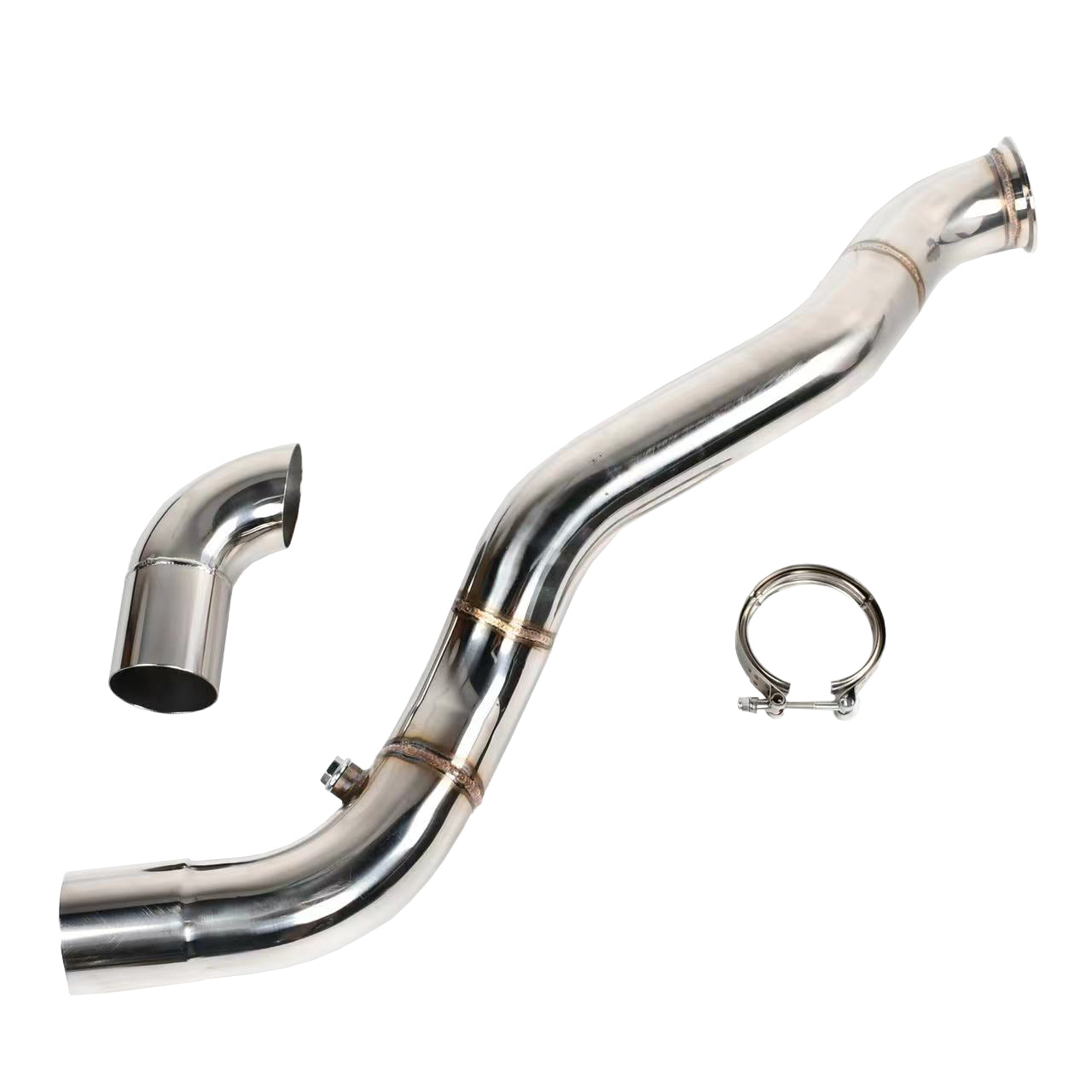 Tuyau d'échappement pour kit turbo Chevy T4 99-13 4.8 5.3 6.0 6.2 vortec LS 3" v-band