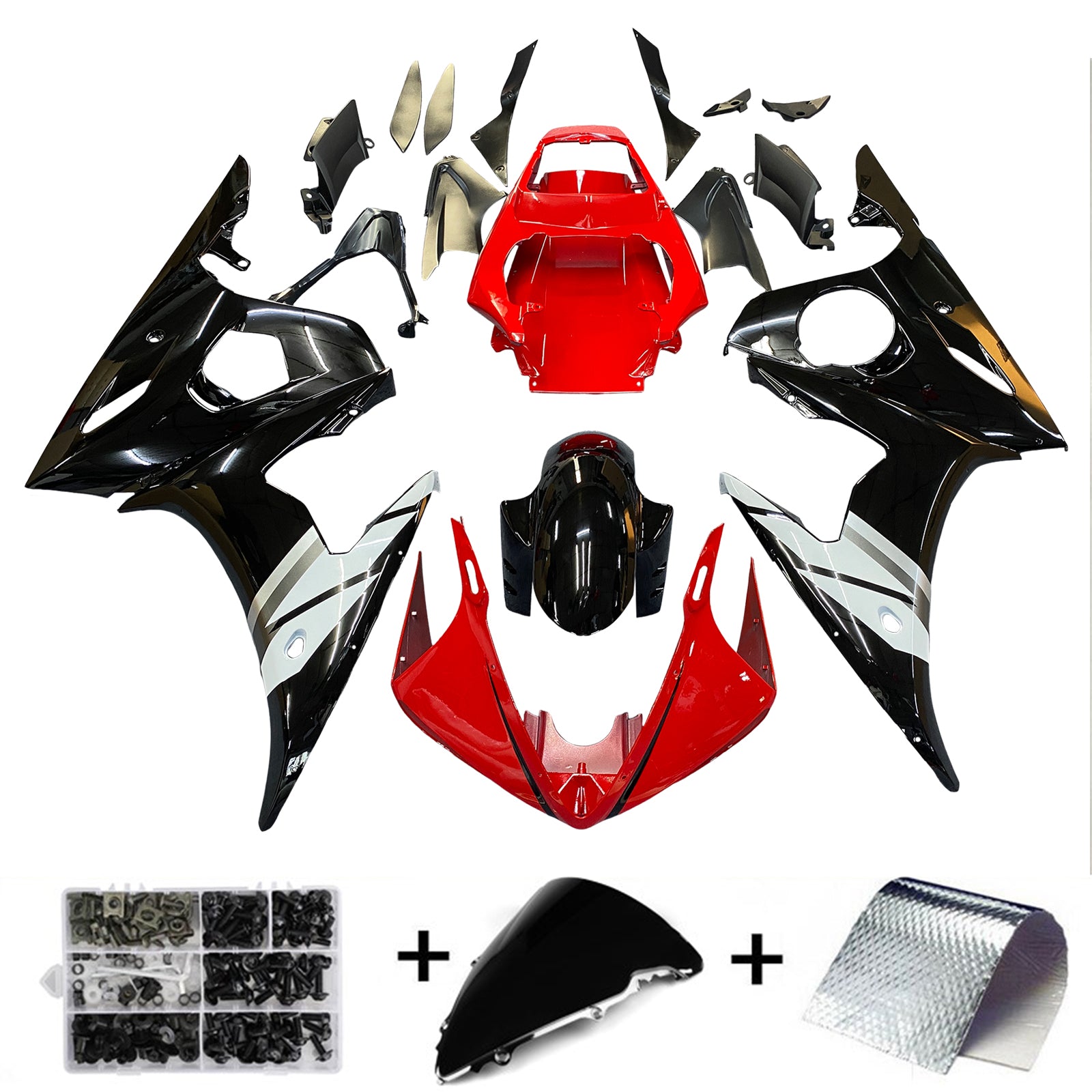 Injection Fairing Kit Bodywork For Yamaha YZF R6 2005