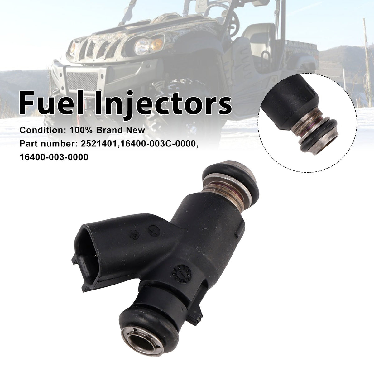 Brandstofinjectoren 28101823 16400-003-0000 voor HiSUN EFI 400 UTV