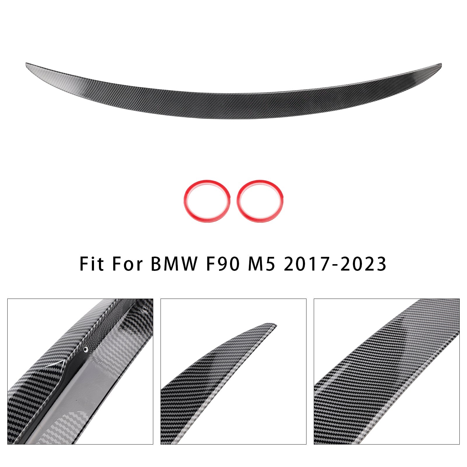 Fin del tronco posteriore in fibra di carbonio per BMW G30, G38, F90, M5 MP (2017-2023)