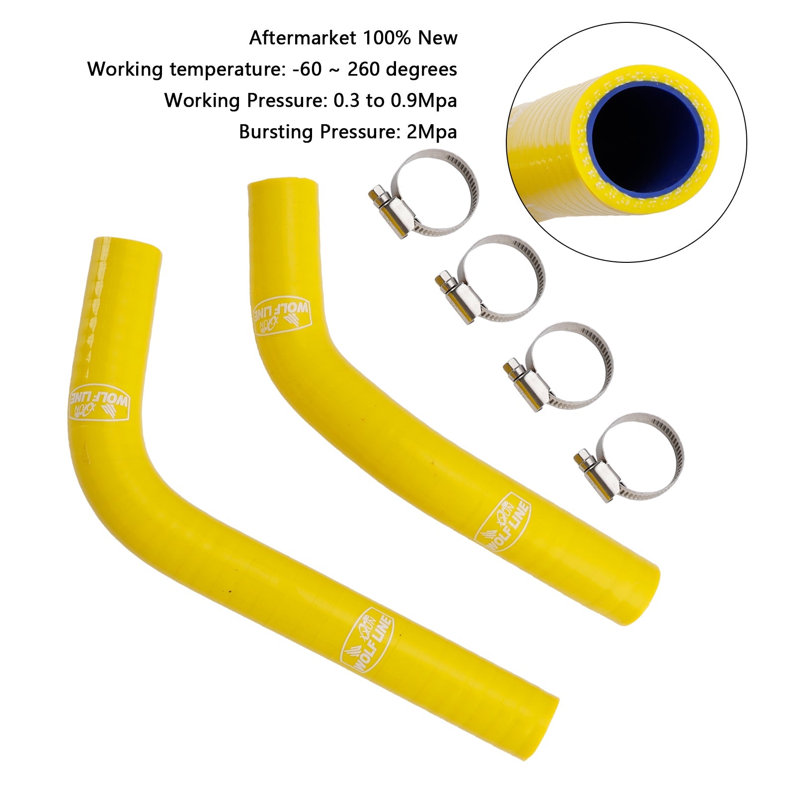 Manguera de enfriamiento de silicona para radiador Yamaha MT-03 MT-25 YZF R3 R25 2015-2024