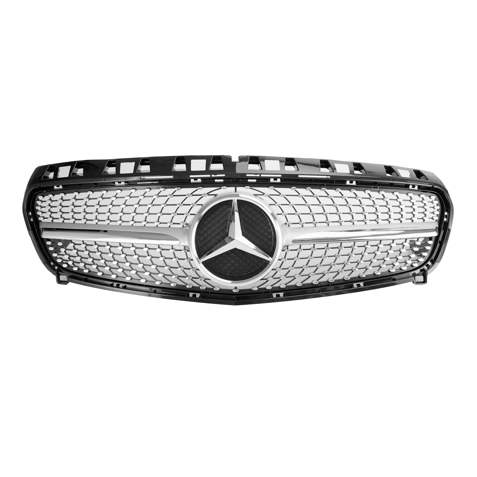 Rejilla de parachoques delantero negro brillante para Mercedes Benz Clase A W176 2013-2015