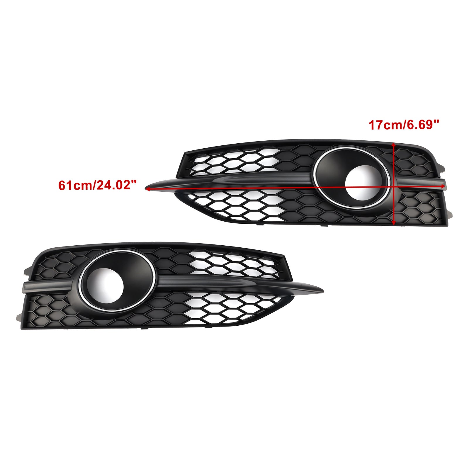 Grille de protection des phares antibrouillard avant noire pour Audi A7 S-Line S7 2012-2015