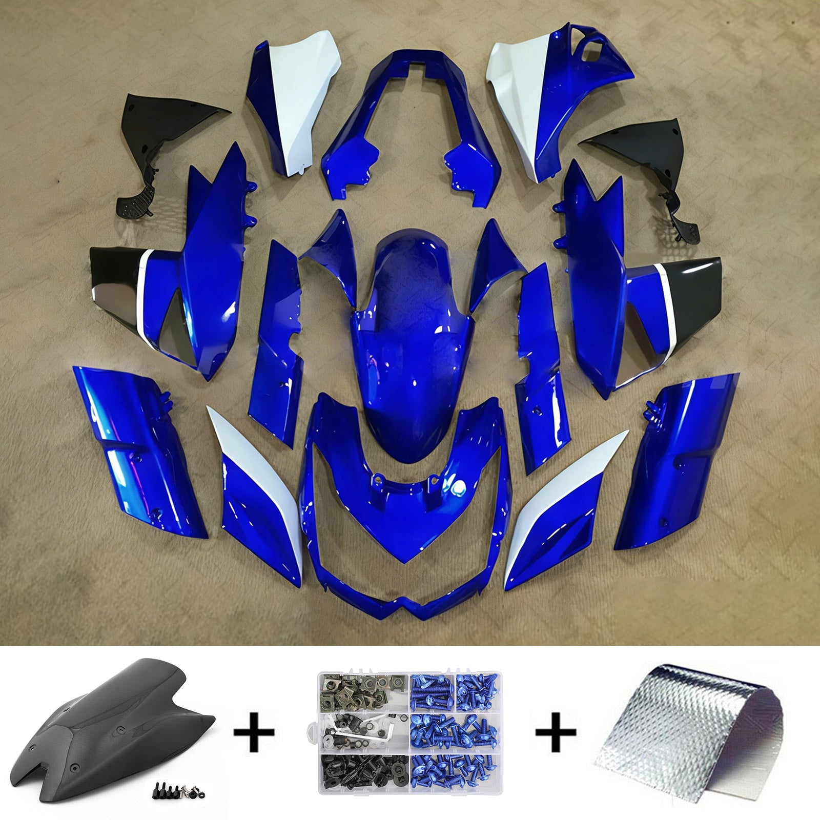 Kit de carénage en plastique ABS injecté compatible avec Kawasaki Z1000 2010-2013