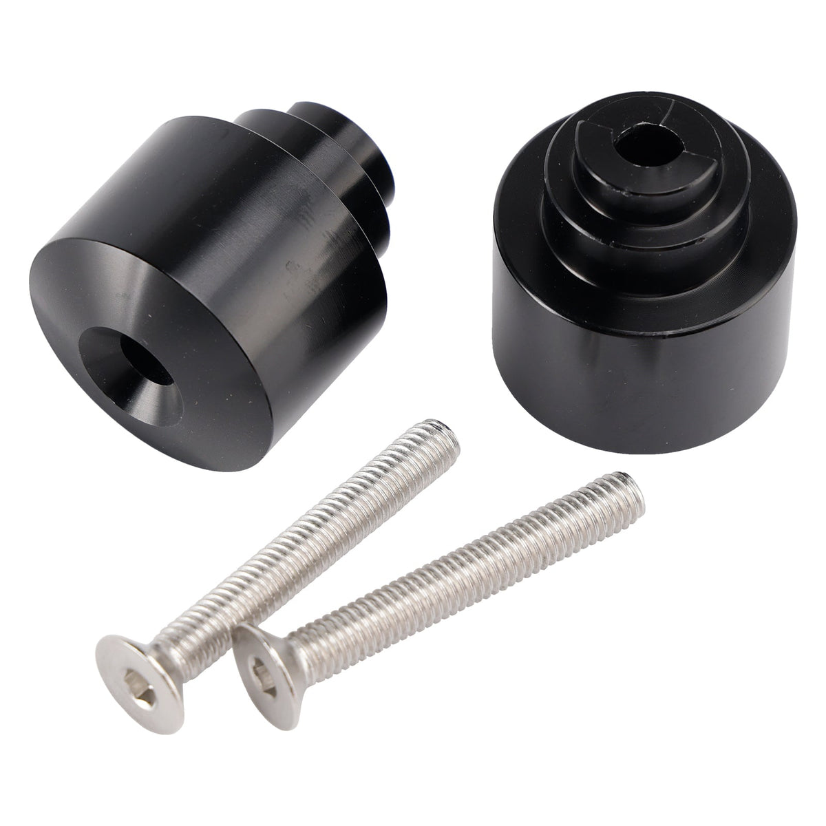 Ensemble d'embouts de guidon en aluminium noir pour Honda CBR600, CBR900, VFR800 et CTX700