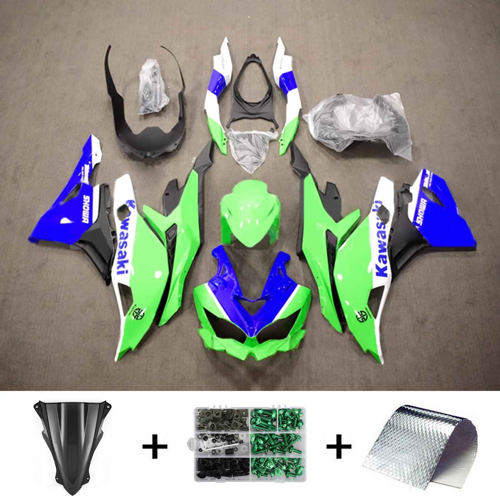 Kit de carénage d'injection Kawasaki Ninja ZX-25R ZX-4R ZX-4RR 2019-2024