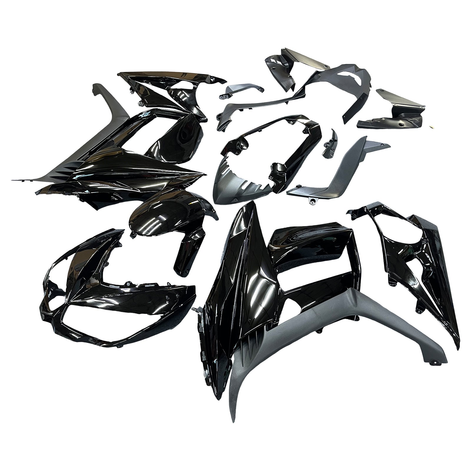 Kit de carénage en plastique ABS injecté compatible avec Kawasaki Z1000SX 2010-2015