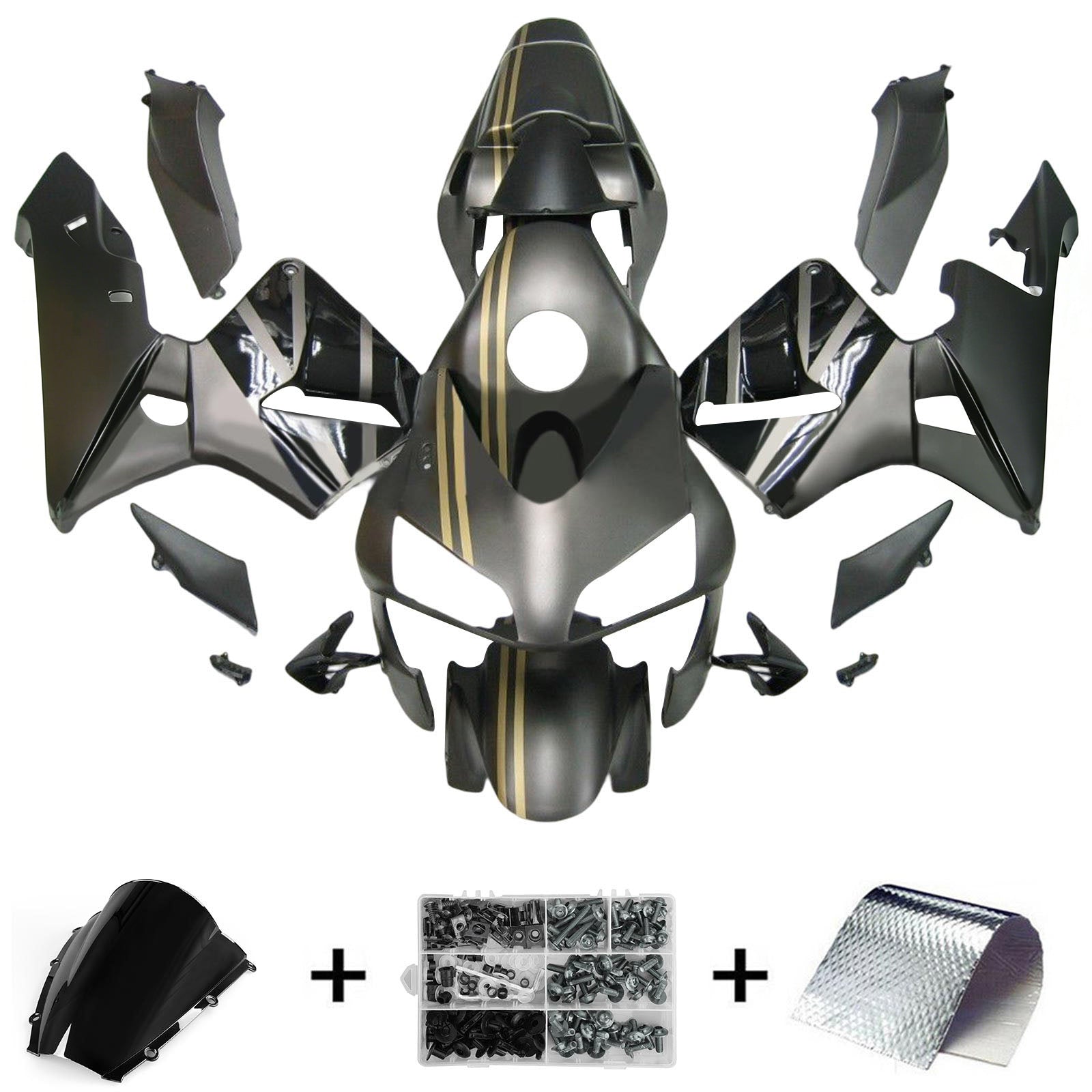 Kit de carénage par injection, carrosserie en plastique ABS pour Honda CBR600RR 2003-2004 F5