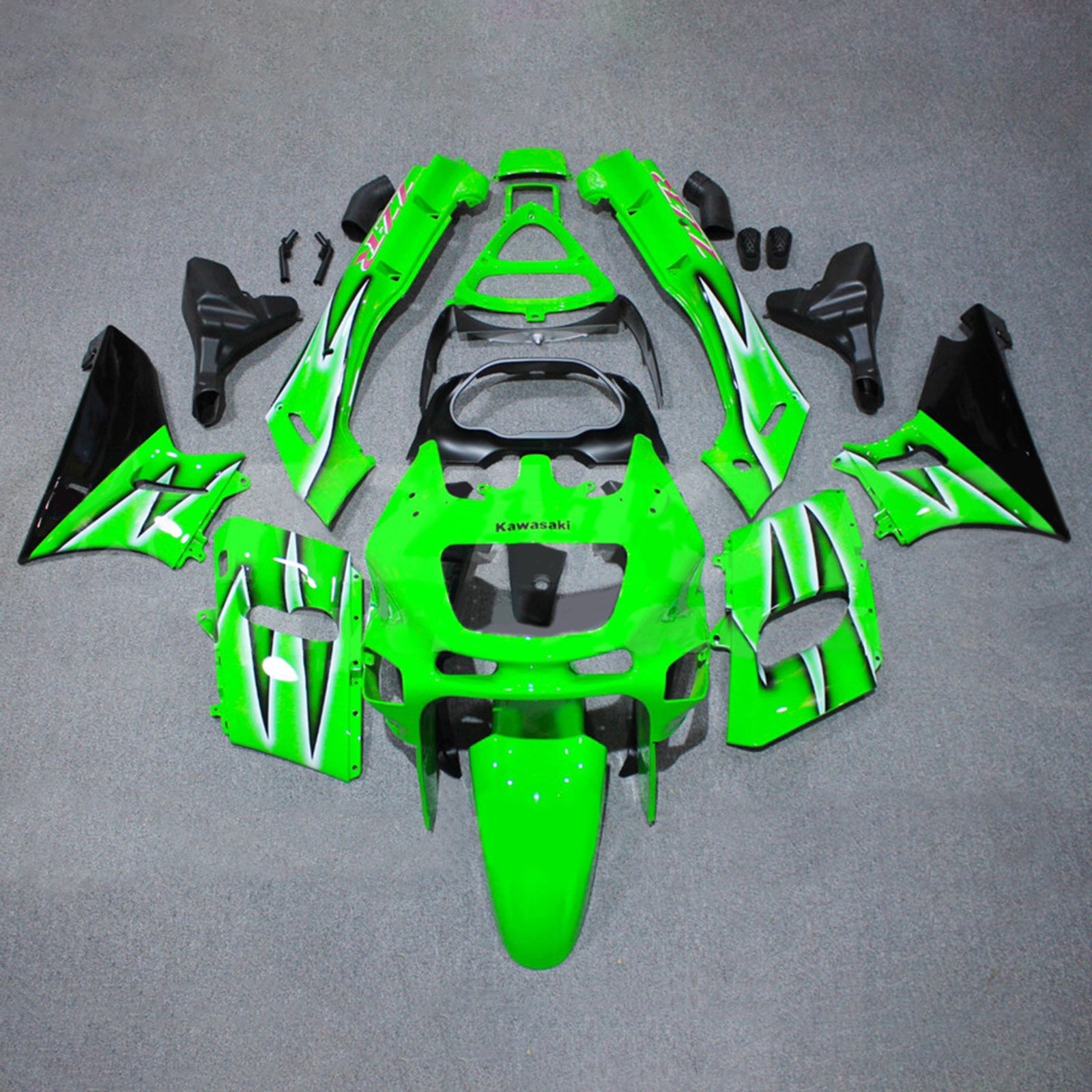 Zestaw owiewek z wtryskiwanego tworzywa ABS, kompatybilny z Kawasaki ZZR400 1993-2007 i ZZR600 1998-2003