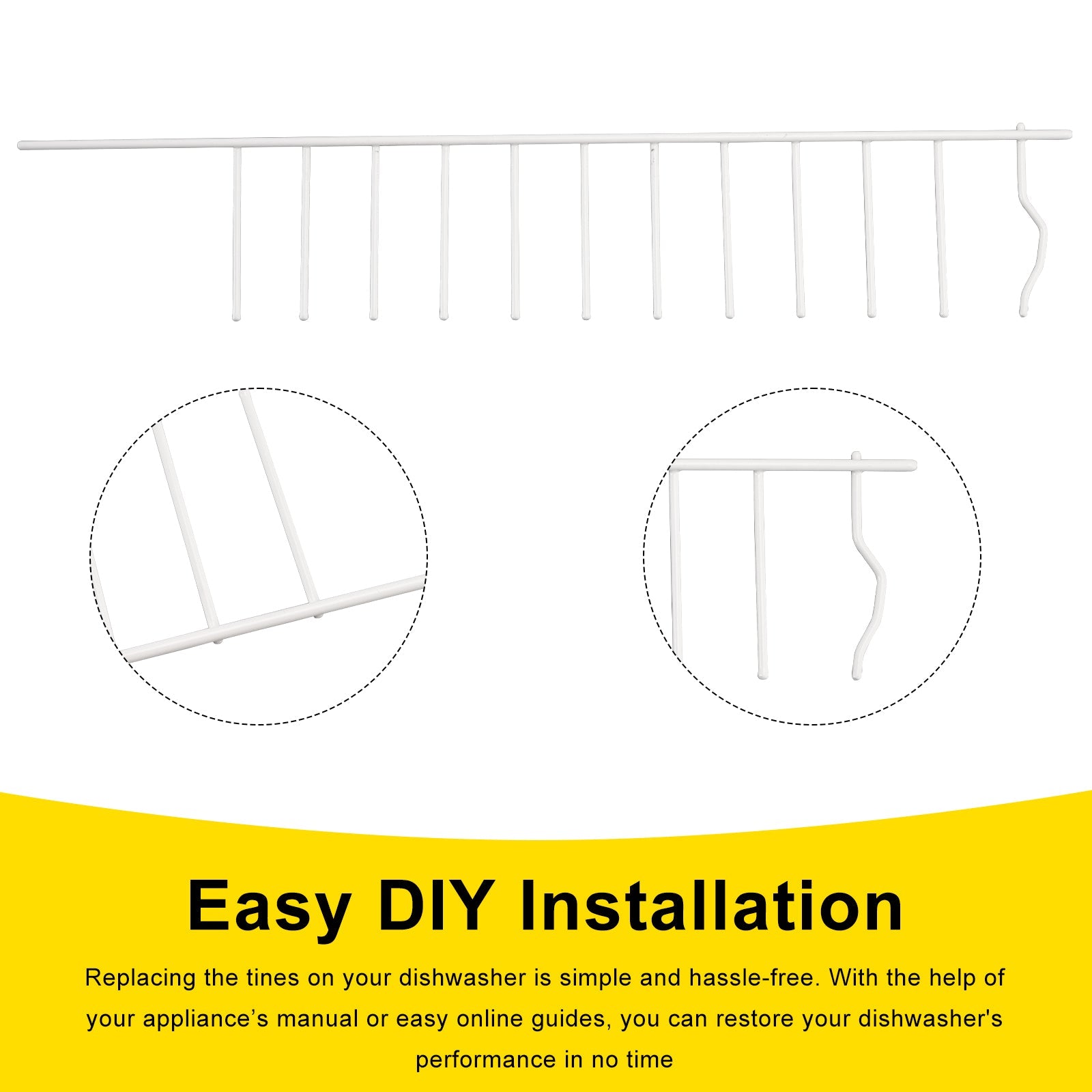 Zamenjava zobne vrste pomivalnega stroja AP5951430 WP8051250 W10728160 za Kenmore/KA/Maytag