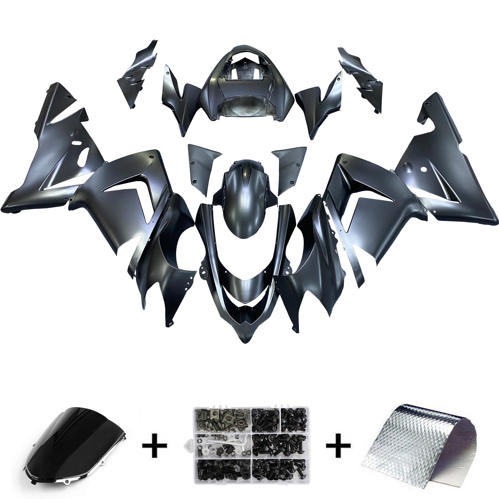 Injection carénage kit carrosserie plastique ABS fit pour Kawasaki ZX10R 2004-2005