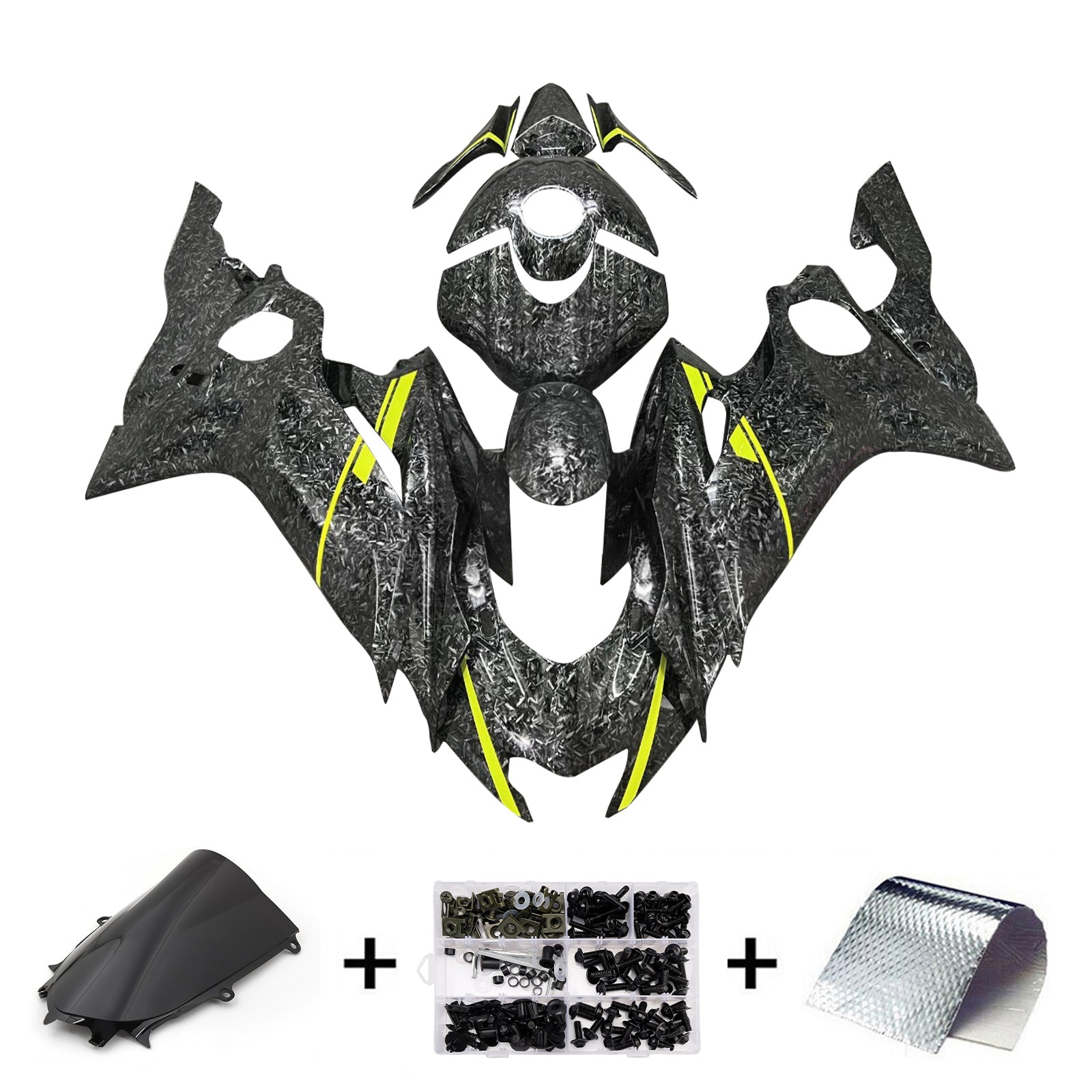 Kit de carénage injecté en plastique ABS pour Yamaha YZF-R6 2017-2023