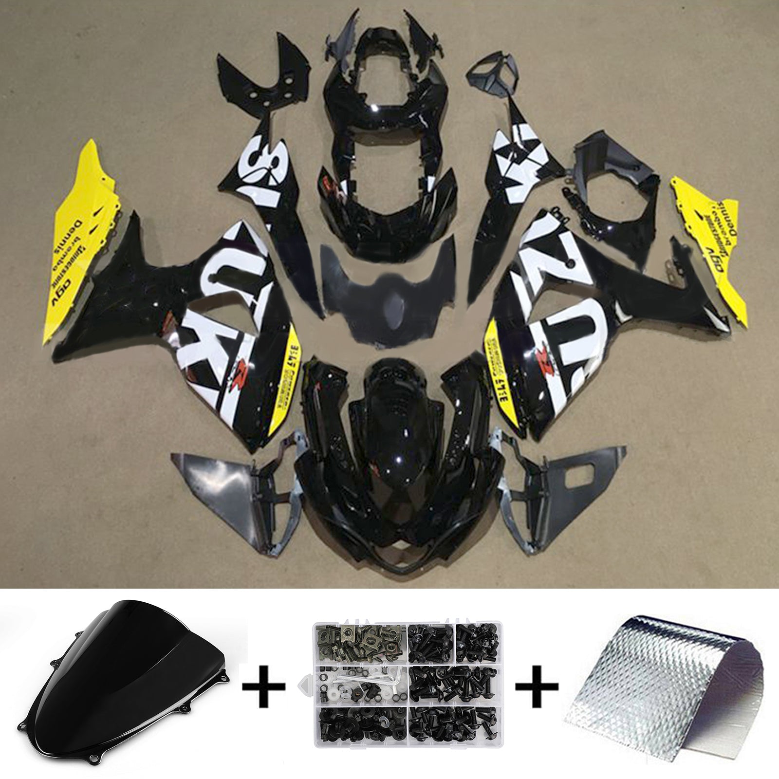 Amotopart Suzuki GSXR1000 2009-2016 K9 Kit carenatura carrozzeria in plastica ABS