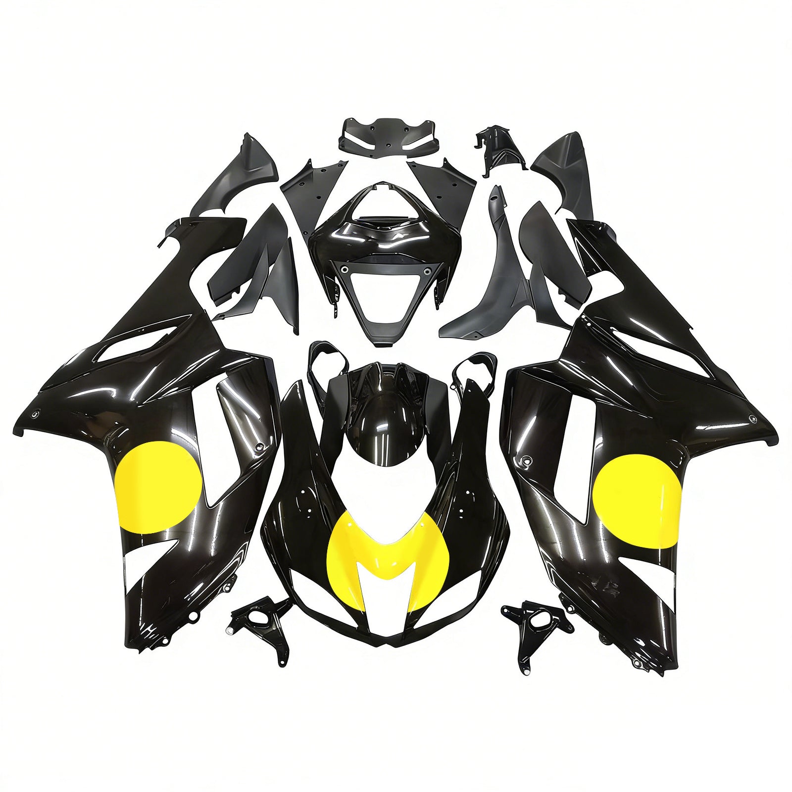 Injection carénage kit carrosserie plastique ABS fit pour Kawasaki ZX6R 636 2007-2008