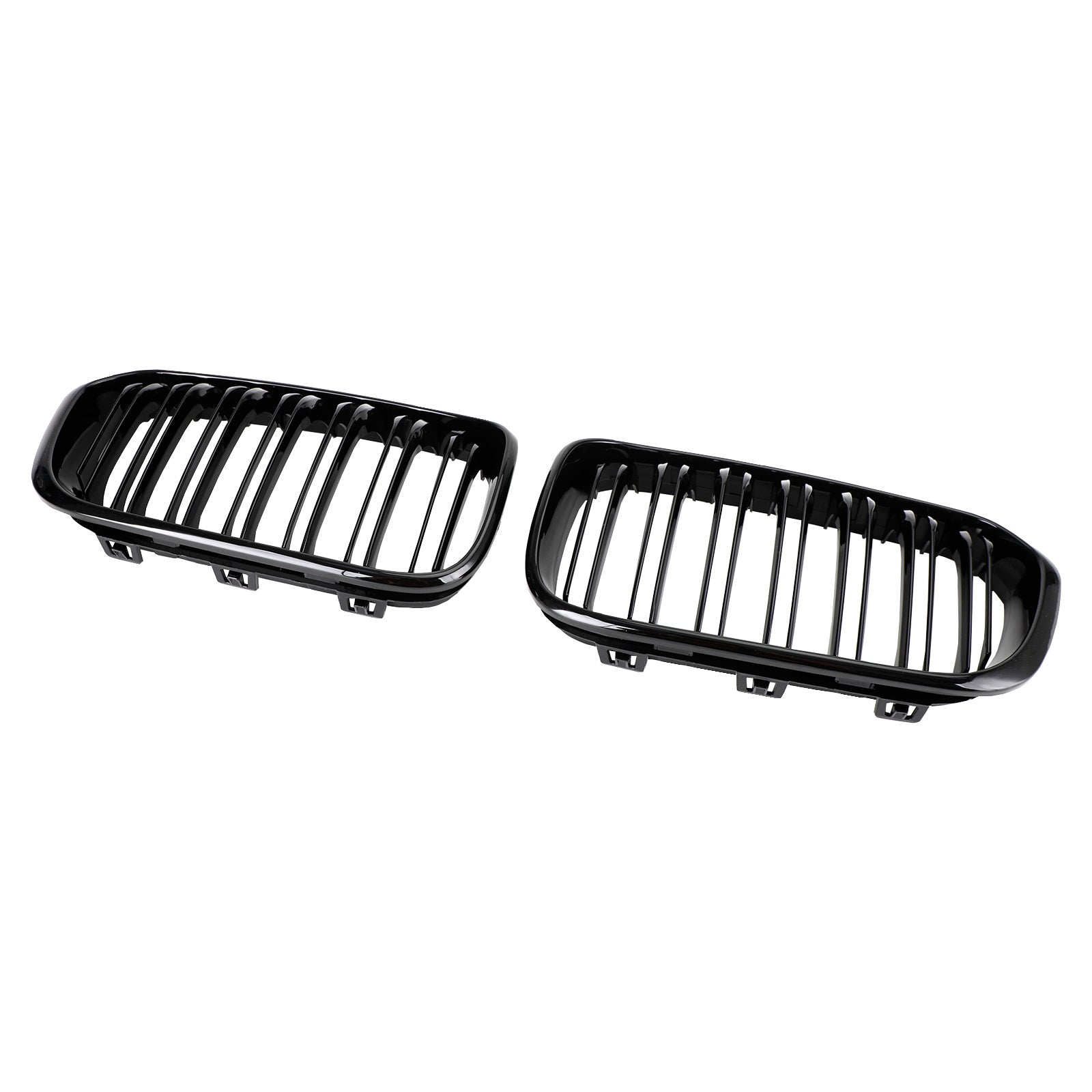 Front Kidney Grill Grille pour BMW 1 Series F20 F21 2015-2017 Gloss Black Double
