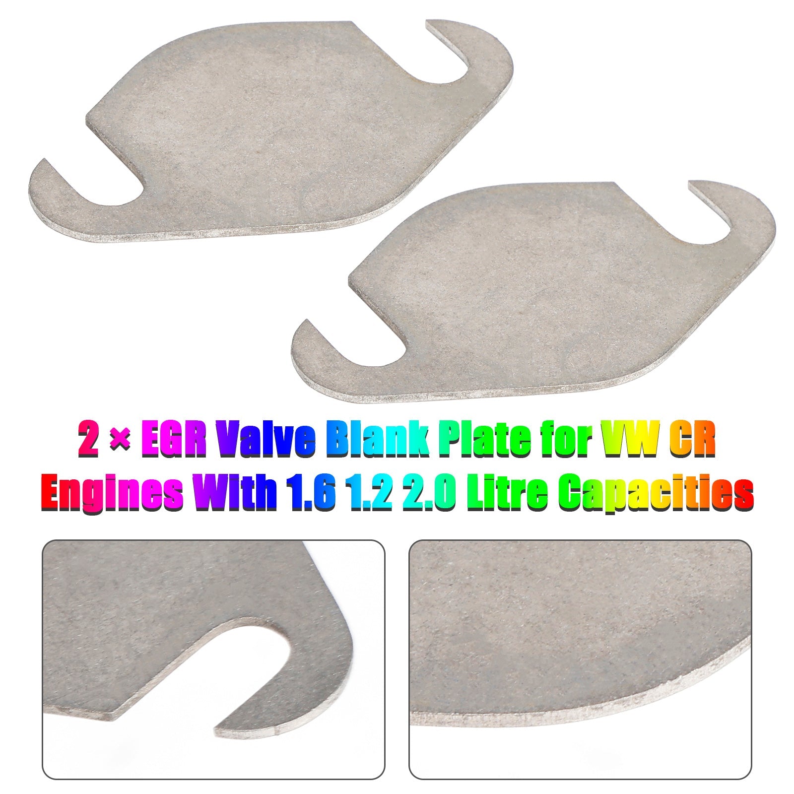 2 platos de&Obturación de la válvula EGR para motores VW CR de 1,6, 1,2 y 2,0 litros