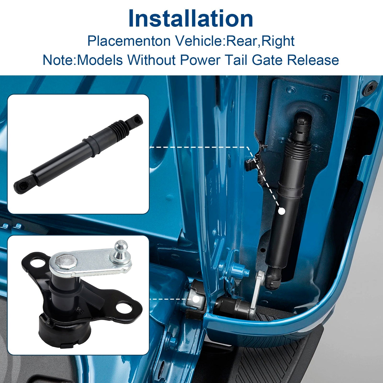 Kit d'Achterklepdemper voor Ford F-150 (2021-2025) ML3Z5D008C : geen geklik meer !