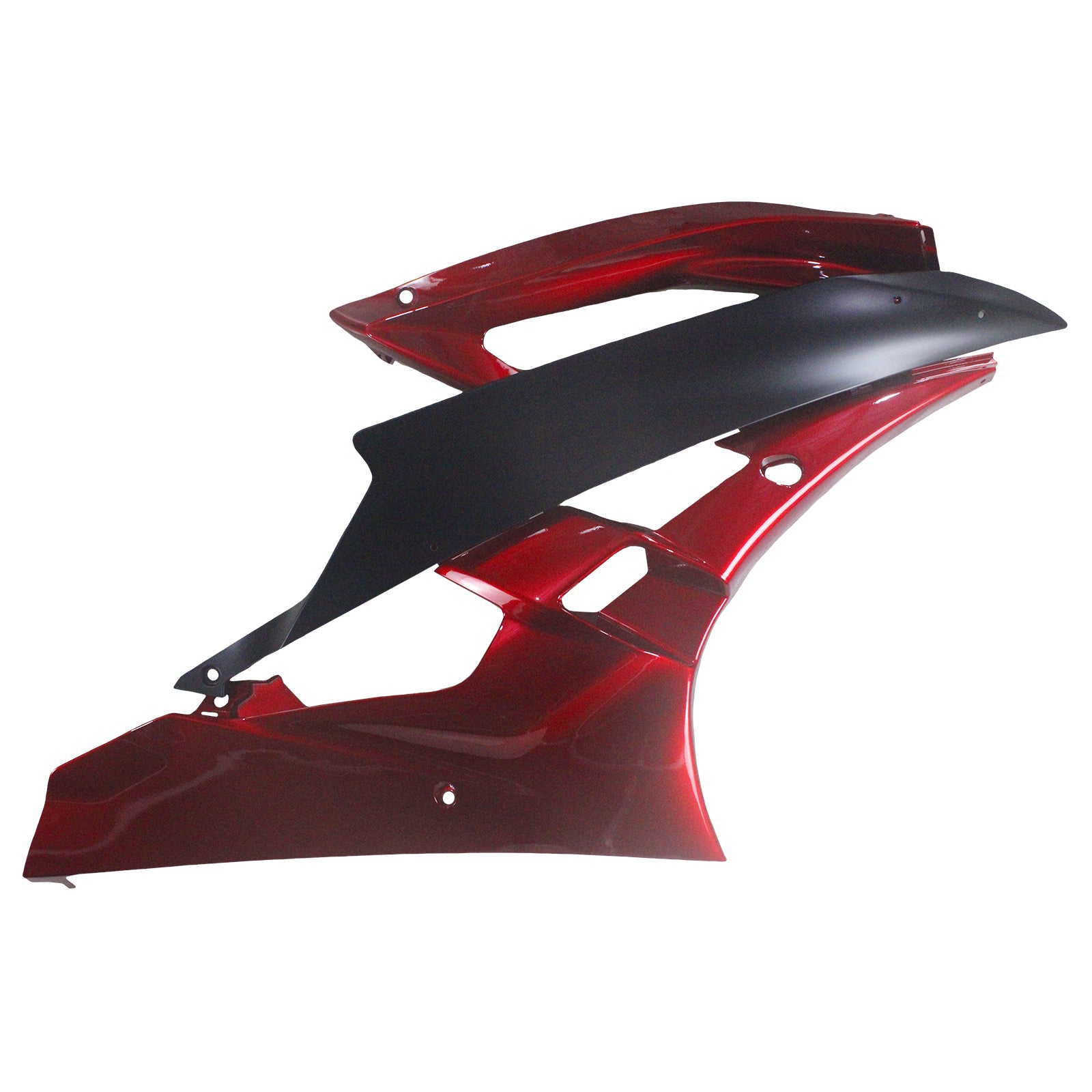 Nouveau kit de carénage en plastique moulé par injection rouge et noir pour Yamaha YZF R6 2006-2007