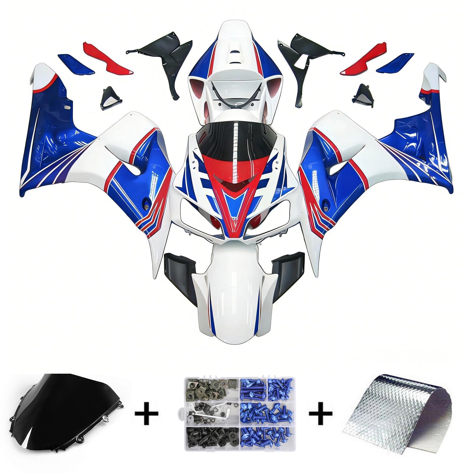 Kit de carénage injecté en plastique ABS pour Honda CBR1000RR 2006-2007