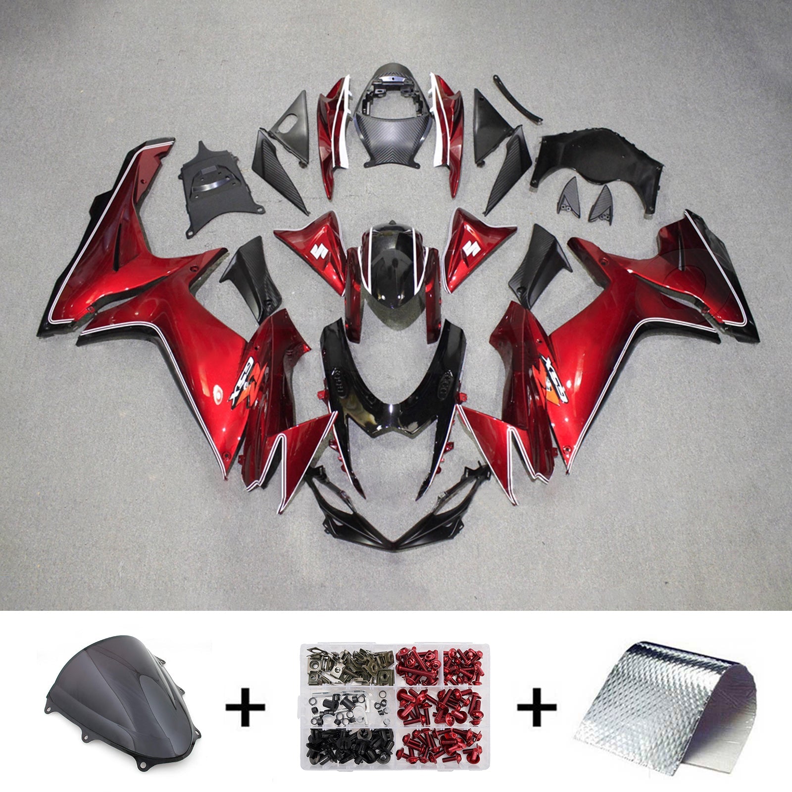 Kit de carénage injecté en plastique ABS pour Suzuki GSXR 600/750 2011-2026 K11