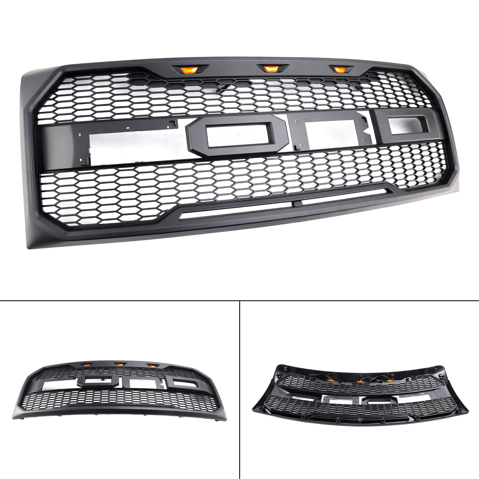 Black Calander Mate Raptor w stylu Ford F150 (2009-2014) z bursztynem LED