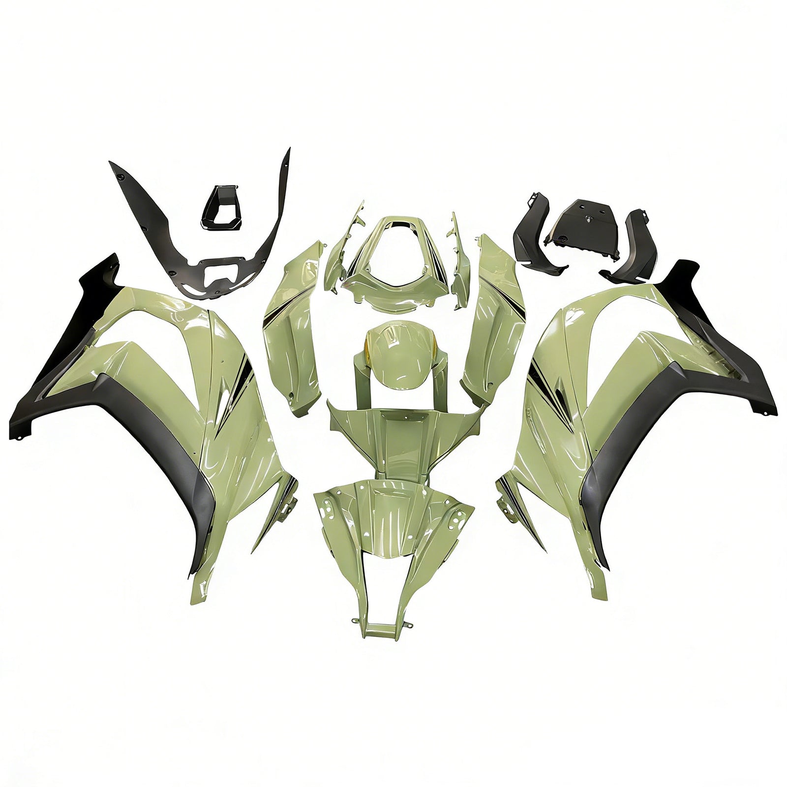 Kit de carénage injecté en plastique ABS pour Kawasaki ZX10R 2011-2015