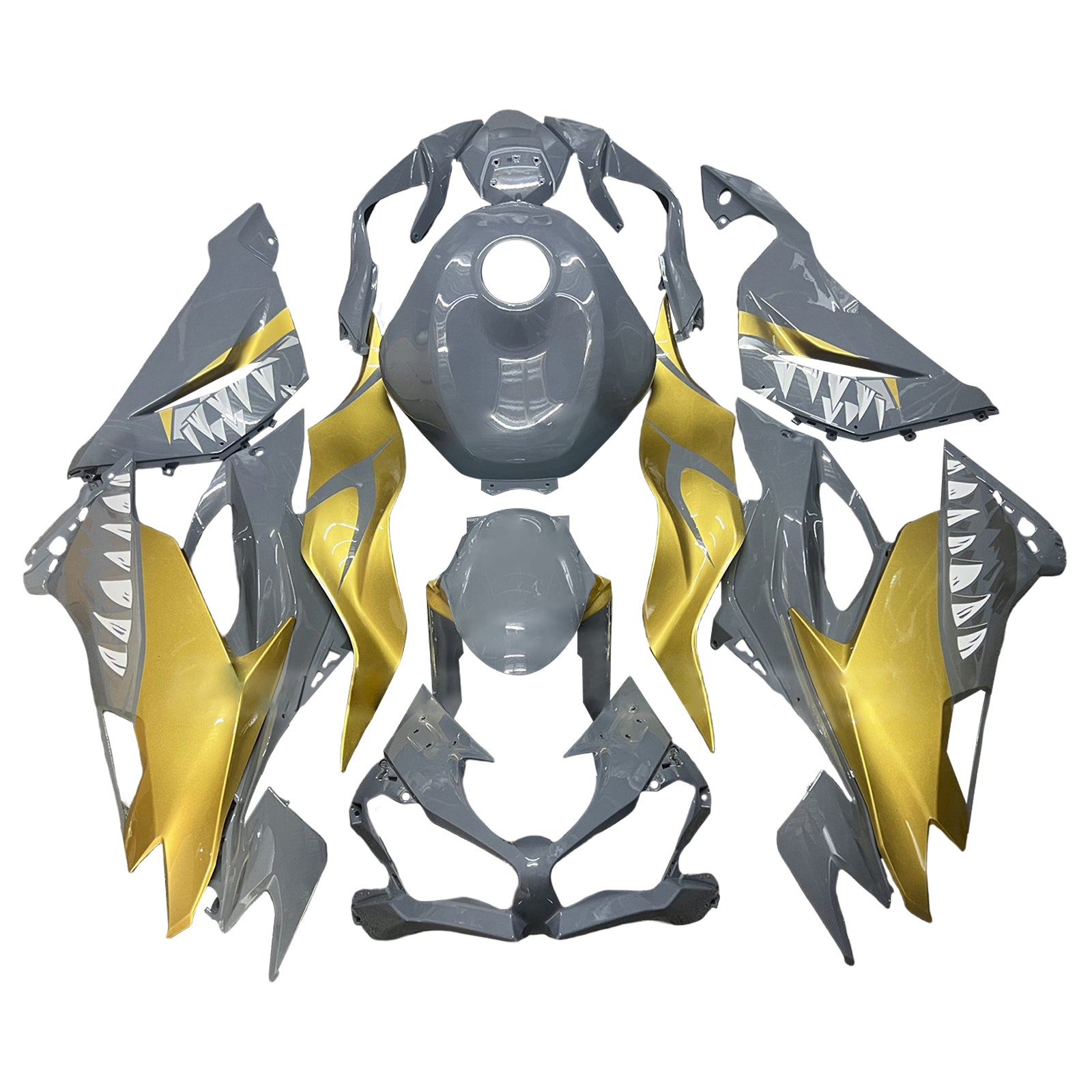 Kit di carenatura a iniezione, corpo in plastica ABS per Kawasaki ZX6R 2019-2023