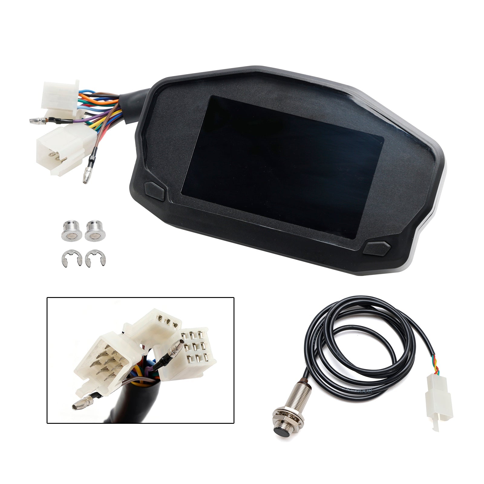 Cyfrowy licznik przebiegu LCD, podświetlenie, licznik prędkości, Universal for Motorcycle
