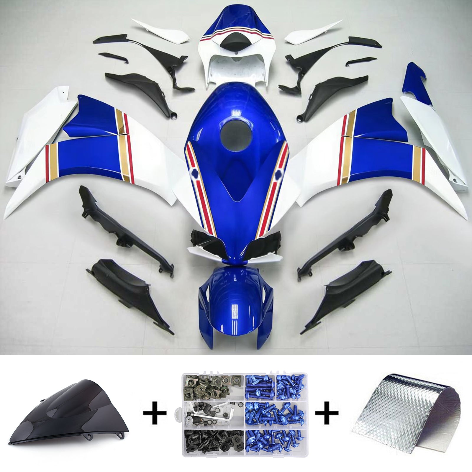 Kit de carénage par injection, carrosserie en plastique ABS pour Honda CBR1000RR 2012-2016