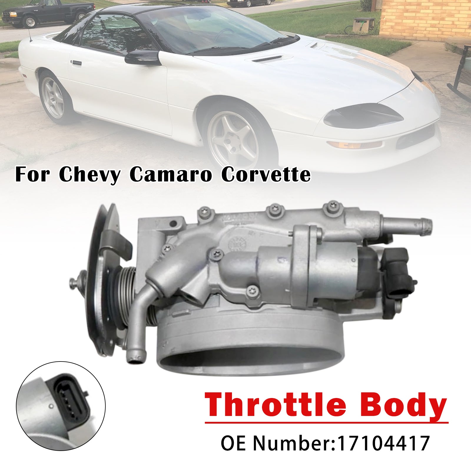 Ohišje dušilne lopute 17104417 za Corvette 1993-1996 LT1 LT4