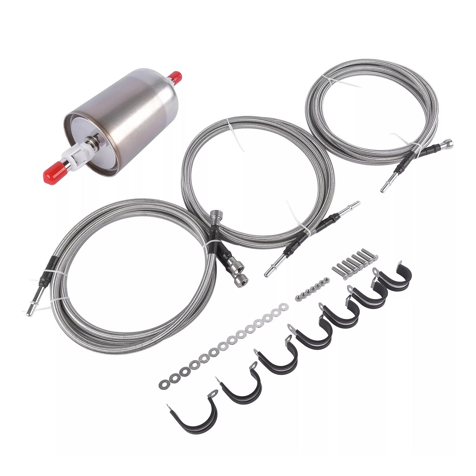 Kit de conduites de carburant tressées en acier inoxydable pour GMC Sierra 3500 2001-2003 819-840 Quick Fix