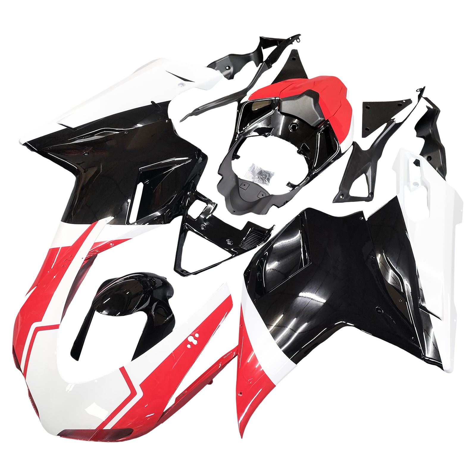Kit de carénage par injection, carrosserie en plastique ABS, compatible avec Ducati 1098/1198/848 de 2007 à 2011