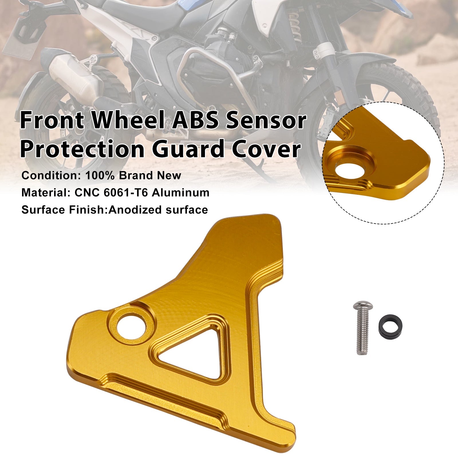 Protection du capteur ABS de roue avant pour BMW R1300GS / ADV 2023-2025