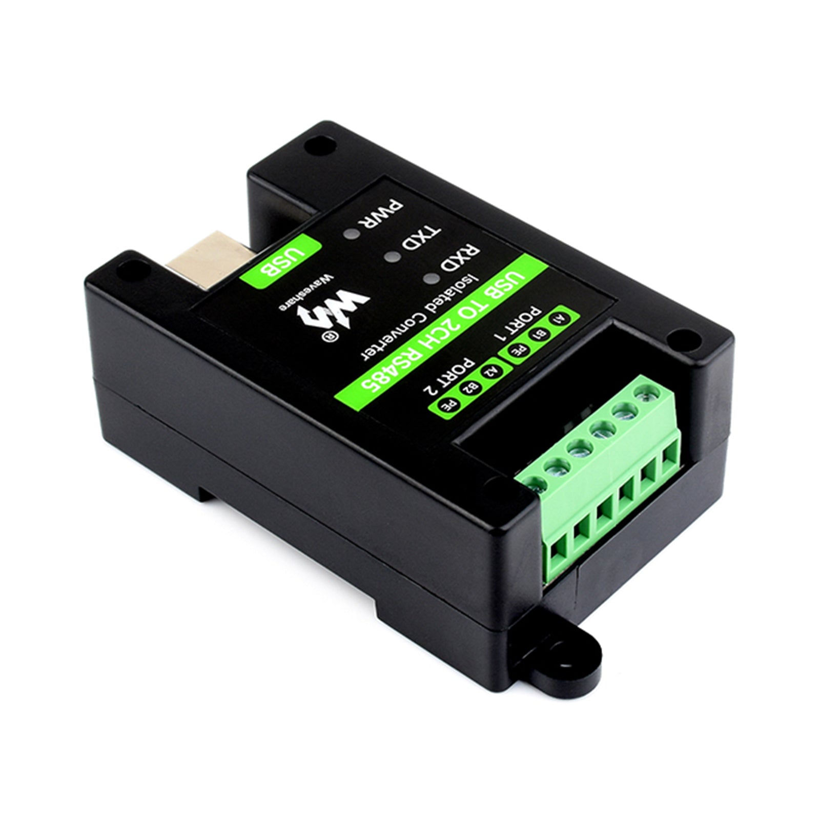 Installazione su binario di un convertitore industriale isolato da USB a porta seriale RS485 bidirezionale