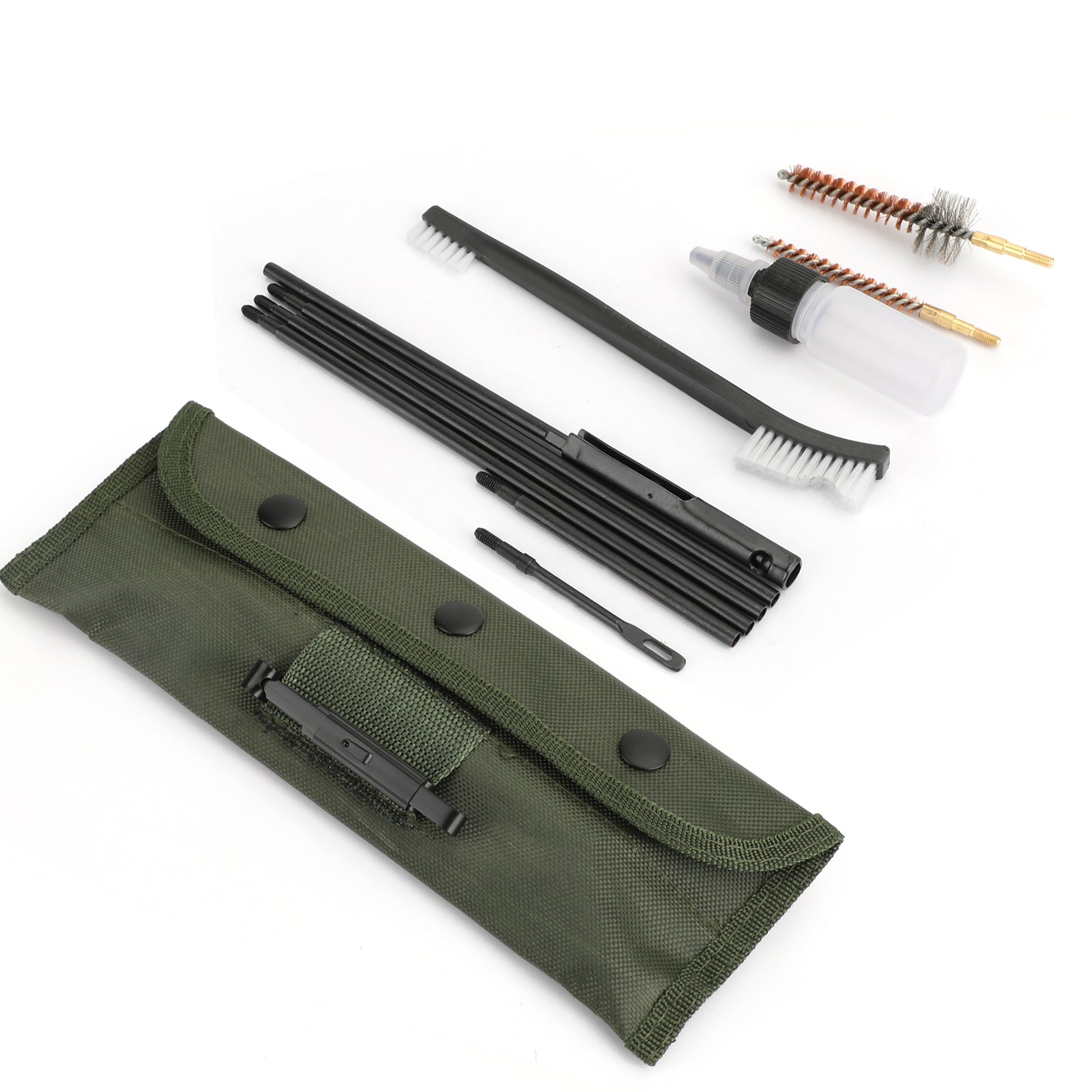 Kit de limpieza de pistola para limpiador de cepillo de nailon para rifle calibre 5,56mm .223 .22