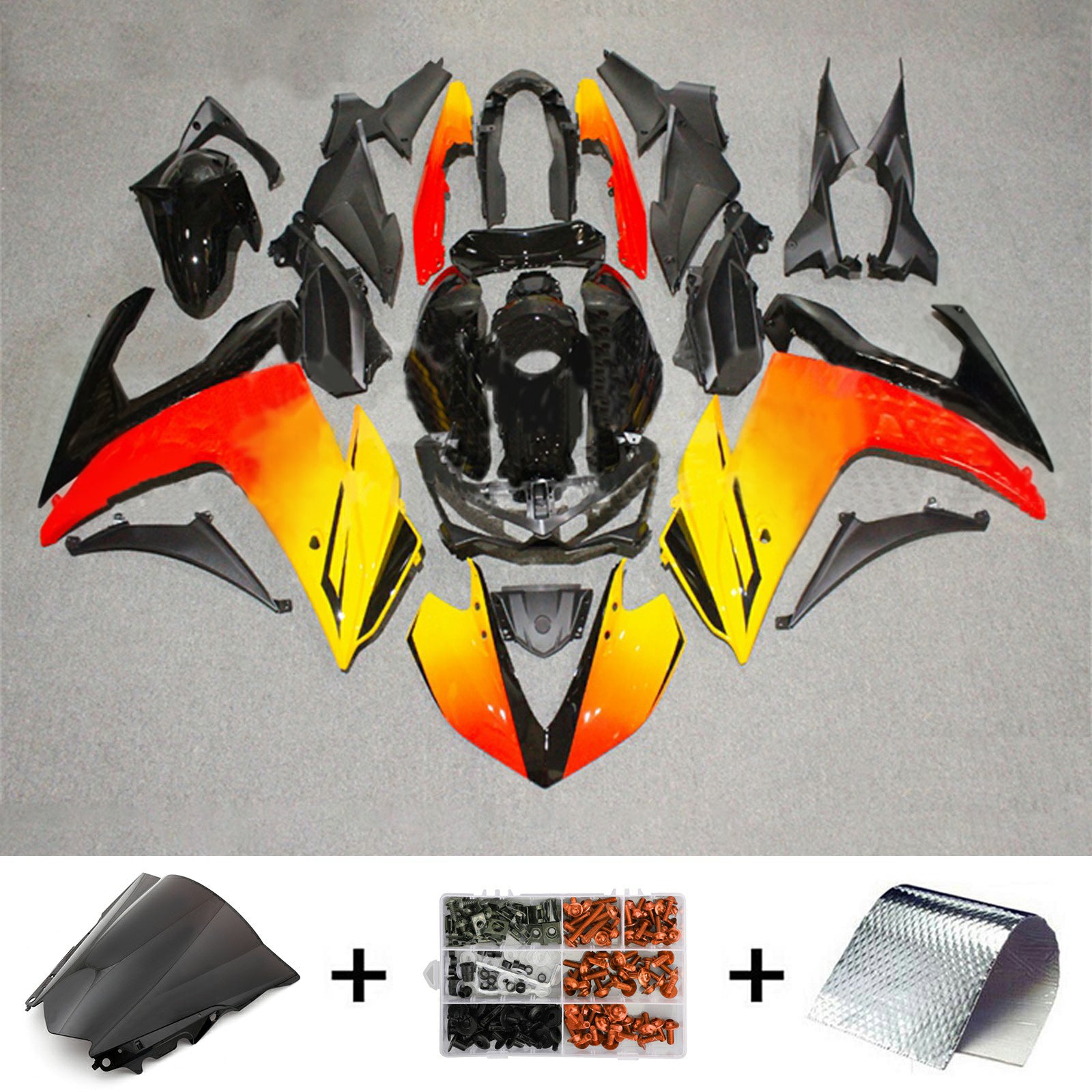 Kit de carénage en plastique ABS injecté pour Yamaha YZF-R3 2014-2018 R25 2015-2017