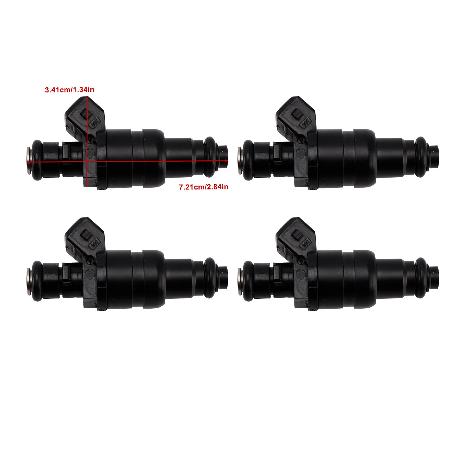Inyector de combustible (4 piezas) para Mercedes-Benz SLK (R170) 230 Kompressor 1996-2000, número de pieza 155-0469