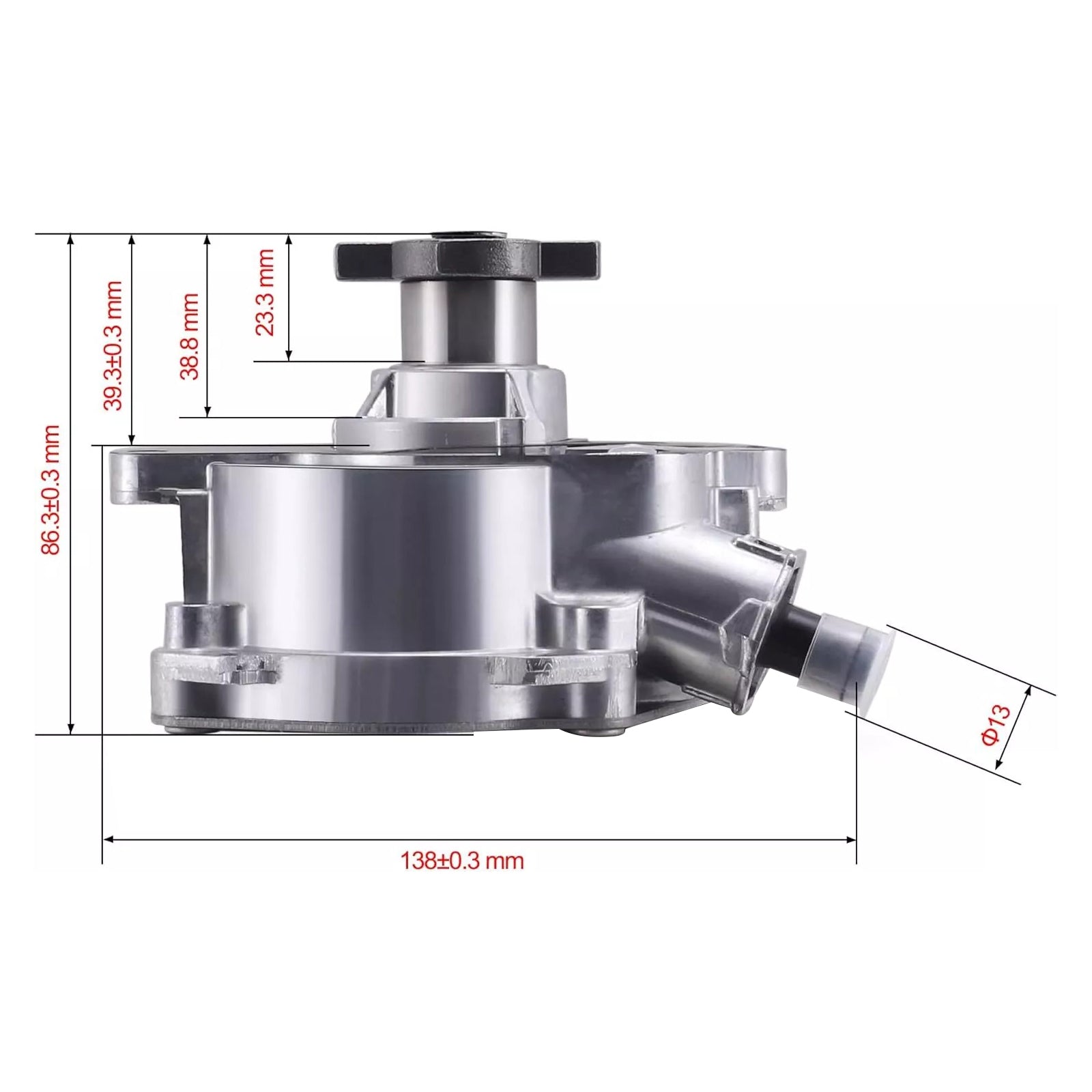 Bomba de vacío para Volkswagen Rabbit 2.5L 5 cilindros M/T 2.5 Hatchback 2006-2007 07K145100H 904-817