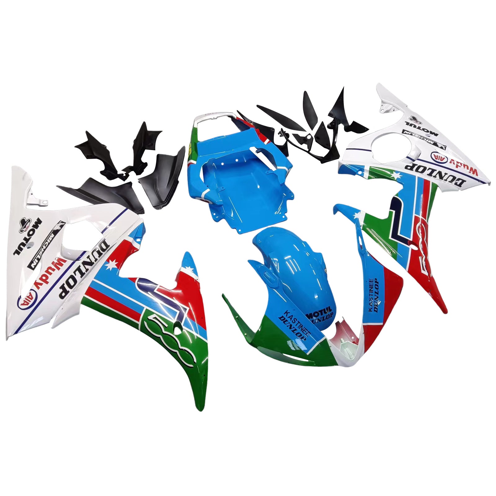 Kit de carénage par injection , carrosserie en plastique ABS Pour Yamaha YZF 600 R6 2005