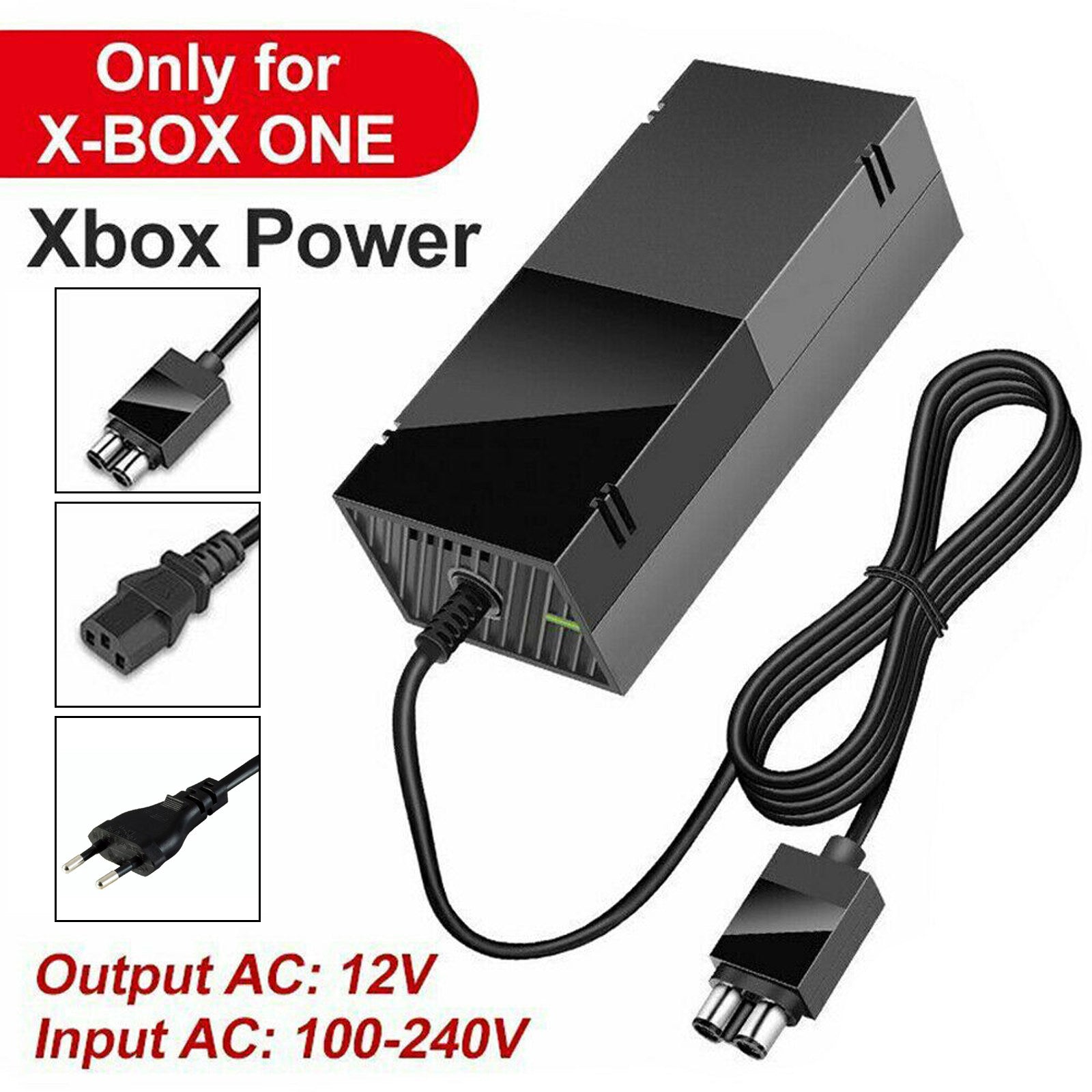 Adaptador de corriente Xbox One versión europea - 135W 10.83A con cable de alimentación