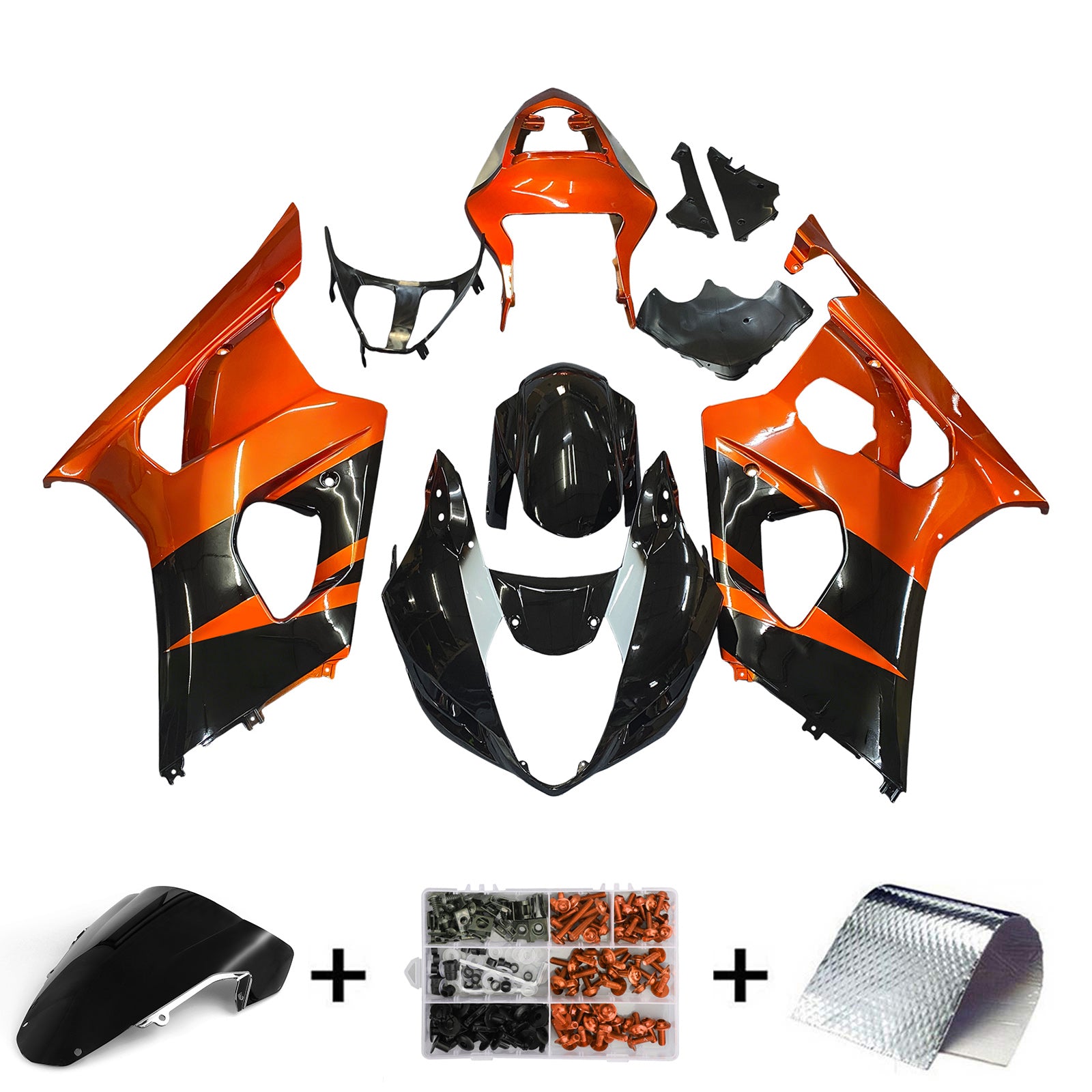 Injection carénage kit carrosserie plastique ABS fit pour Suzuki GSXR1000 2003-2004