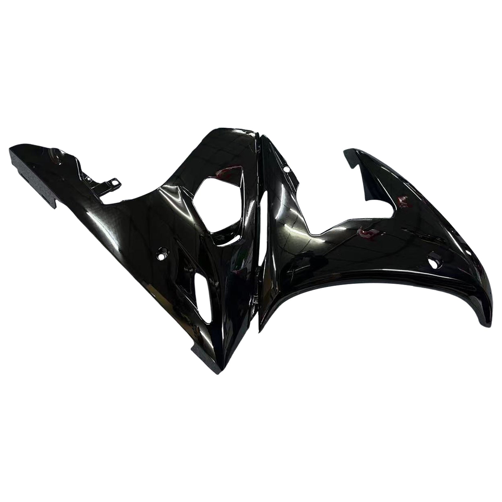 Fairing Injection Plastic Kit Gloss Black w/bolt Fit For YAMAHA 2005 YZF R6