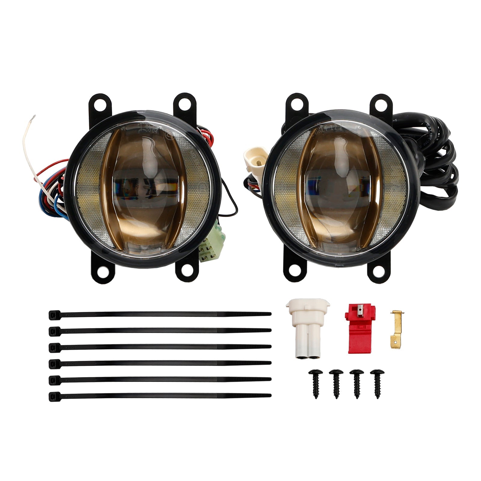 Ledriving Fog Drl Gold Edition 90 mm 6 000 K Lighthouse per Osram