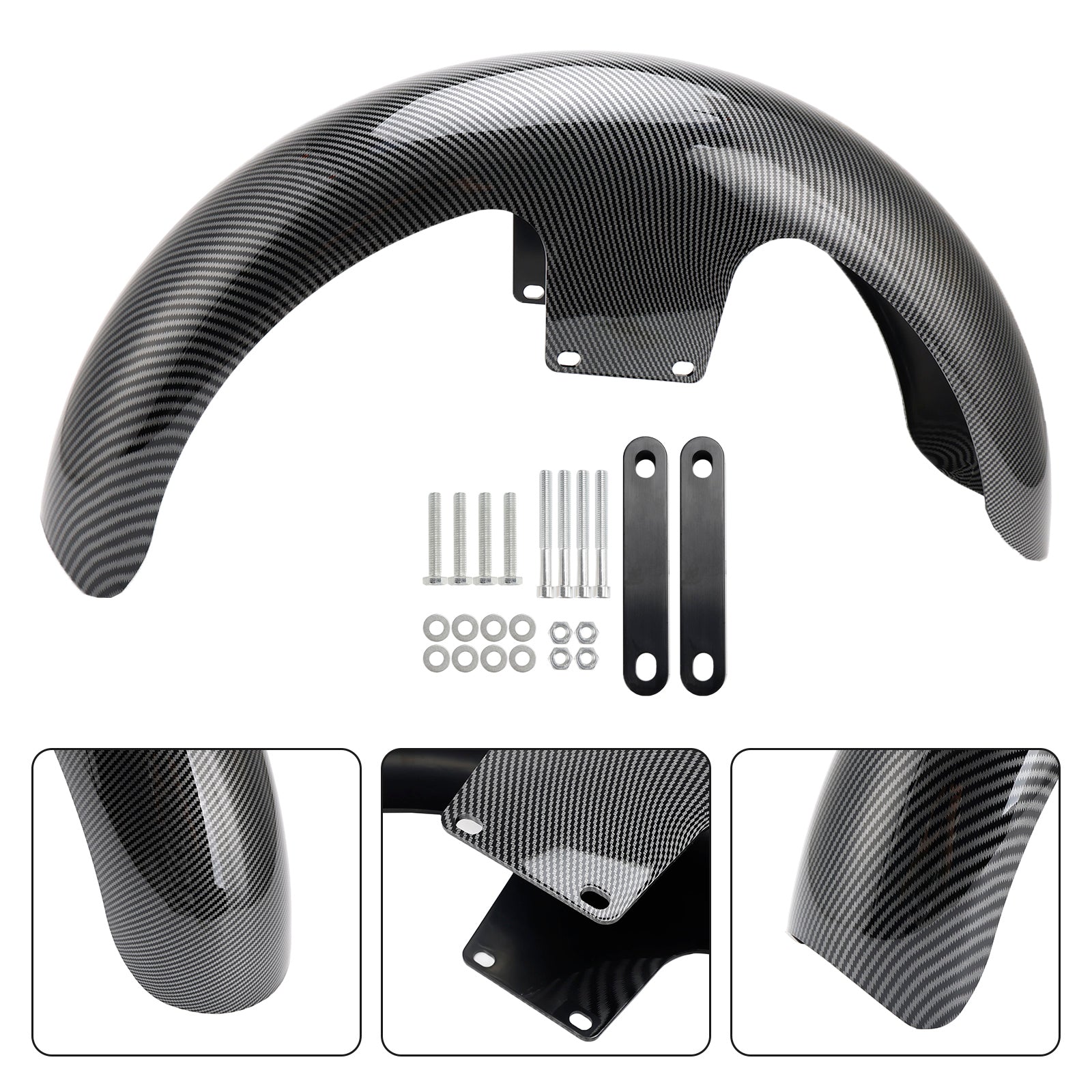 Parafango anteriore avvolgente 19"" in ABS per Touring Electra Street Road Glide Baggers FLHT FLHR