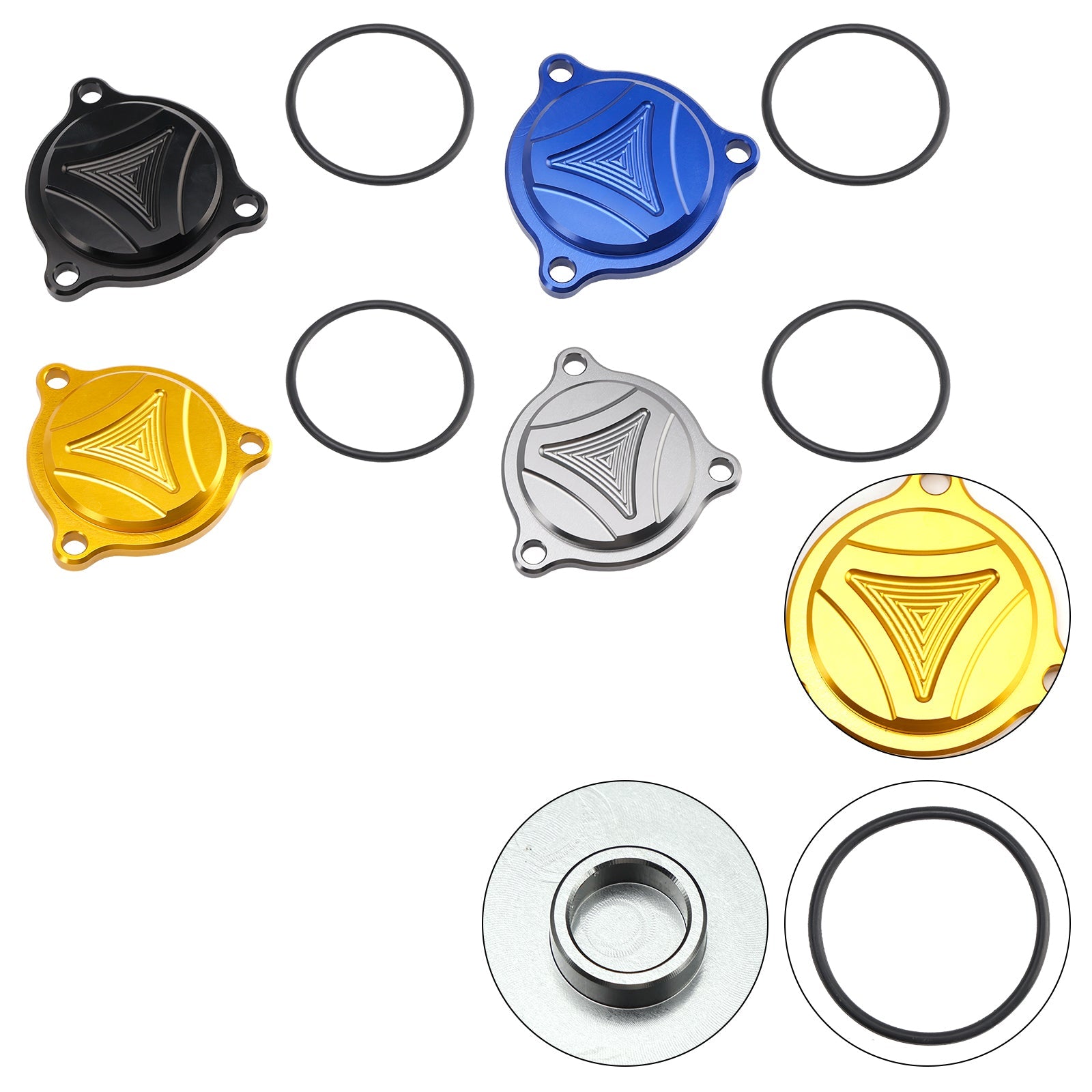 TAPA DE FILTRO DE ACEITE CNC PARA SUZUKI DRZ400 DRZ 400S DRZ 400SM DRZ400E 05-2025