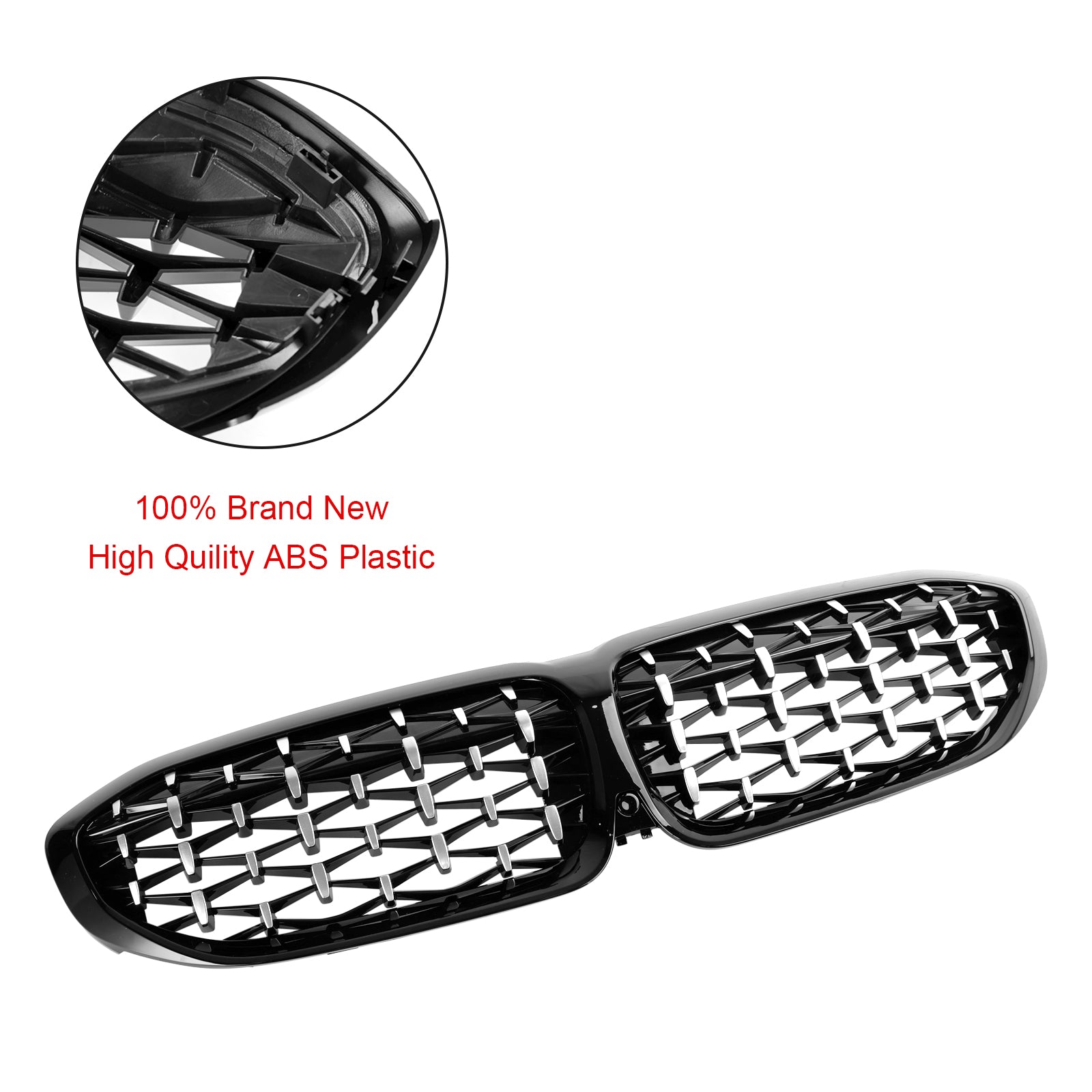 Diamond Kidney Grille Grill 51138072085 Pour BMW 3 Series G20 2019-2022