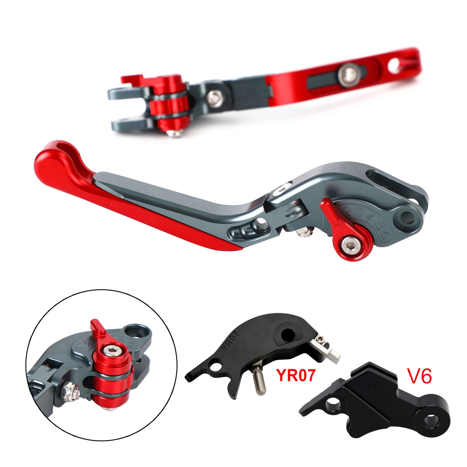 Levier de frein et d'embrayage réglable compatible avec YAMAHA XSR900 XSR900GP MT-09 2024-2025